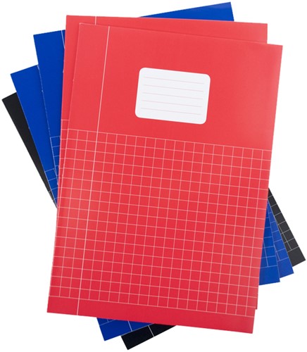 Schrift Verhaak Basic A4 ruit 10x10mm 80blz 60gr assorti