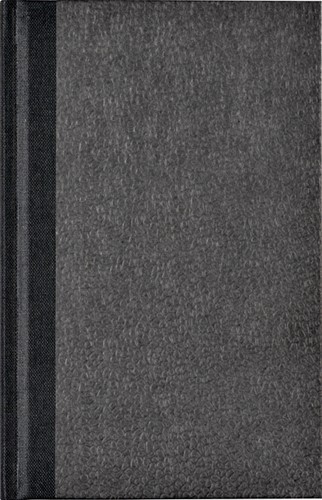 Notitieboek Octavo met alfabet 103x165mm 192blz gelinieerd grijs gewolkt