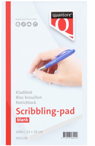 Kladblok Quantore 12x20cm 200vel