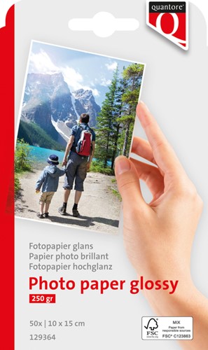 Fotopapier Quantore 10x15cm 245gr glans 50vel