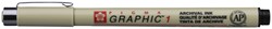 Fineliner Sakura Pigma Graphic 1.0 mm zwart