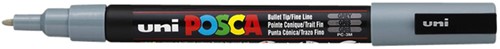 Verfstift Posca PC3M F grijs