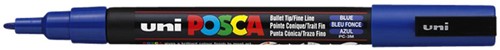 Verfstift Posca PC3M F donkerblauw