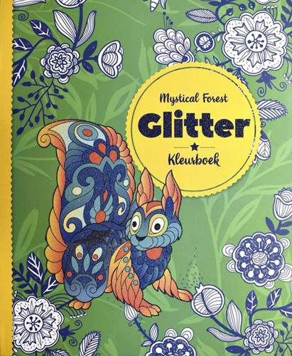 Kleurboek Interstat volwassenen glitter thema mystical forest