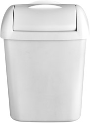 Afvalbak Euro QuartzLine 8liter wit
