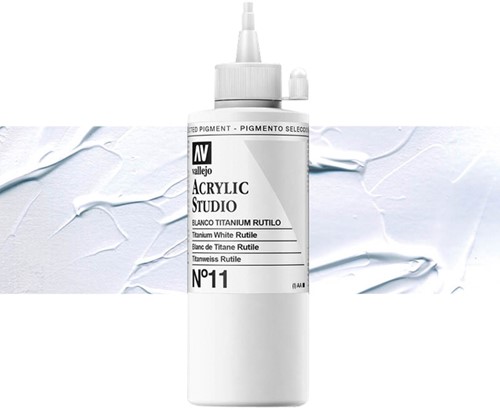Acrylverf Acrylicos Vallejo Studio 200ml 11 wit