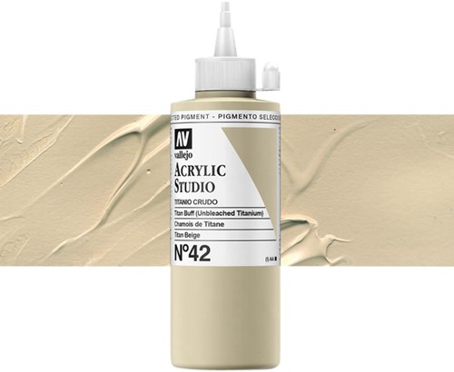 Acrylverf Acrylicos Vallejo Studio 200ml 42 beige titan