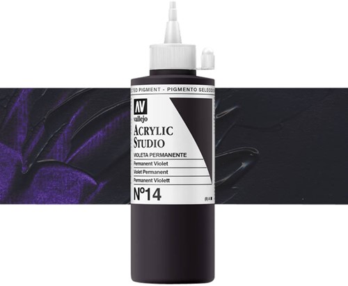 Acrylverf Acrylicos Vallejo Studio 200ml 14 violet