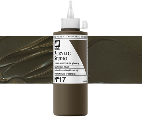 Acrylverf Acrylicos Vallejo Studio 200ml 17 raw omber