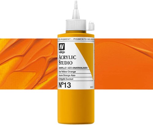 Acrylverf Acrylicos Vallejo Studio 200ml 13 cad geel/oranje