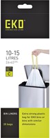 Afvalzak EKO MDPE type C met trekband 45x50cm 10-15L wit-2