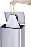 Afvalzak EKO MDPE type C met trekband 45x50cm 10-15L wit-1