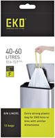 Afvalzak EKO MDPE type F met trekband 64x75cm 40-60L wit-2