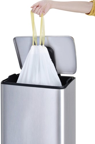 Afvalzak EKO MDPE type F met trekband 64x75cm 40-60L wit-1