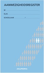 Aanwezigheidsregister Aurora 155x260mm 28blz Nederlandstalig