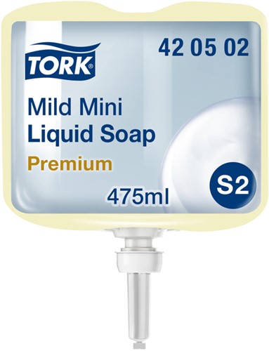 Handzeep Tork S2 vloeibaar huidvriendelijk geparfumeerd lichtgeel 475ml 420502