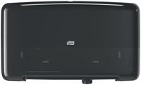 Toiletpapierdispenser Tork T2 Elevation jumbo klein duo zwart 555508-2