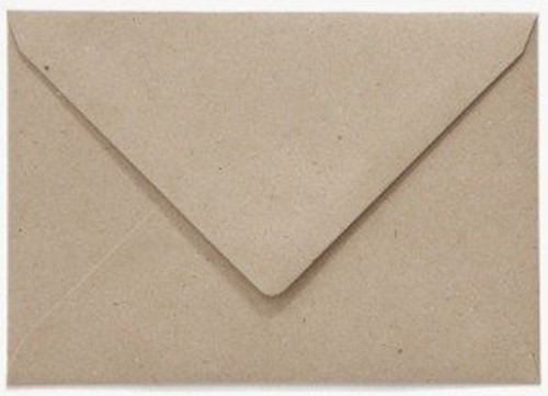 Envelop Papicolor EA5 156x220mm recycled fluting kraft grijs