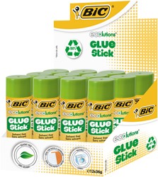 Lijmstift Bic ecolutions 36gr 9+3 gratis