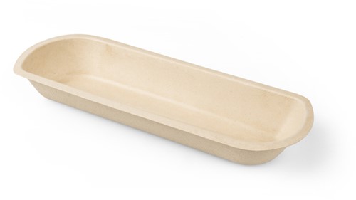 Snackbakje IEZZY A16 suikerriet PFAS-vrij 50 stuks 210x71x33mm