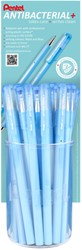 Balpen Pentel BK77AB Anti-bacterieel display à 24 stuks blauw en zwart