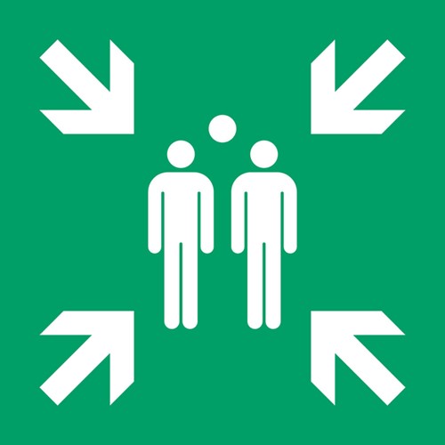 Pictogram Tarifold verzamelplaats 300x300mm