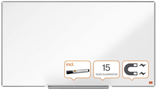 Whiteboard Nobo Impression Pro Widescreen 50x89cm staal