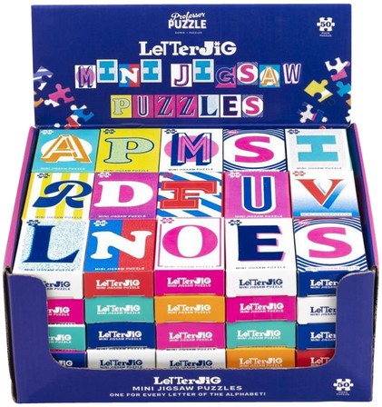 Puzzel Letterjig display (75 stuks)