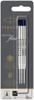 Balpenvulling Parker Quinkflow zwart 0.7mm blister à 3 stuks