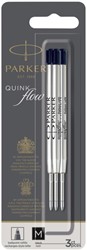 Balpenvulling Parker Quinkflow zwart 0.7mm blister à 3 stuks