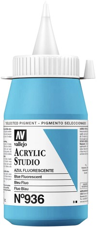 Acrylverf Acrylicos Vallejo 500 ml Fluor Blue