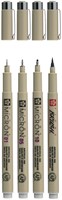 Fineliner Sakura Pigma Micron lichtgrijs set 4 maten-2