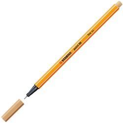 Fineliner STABILO point 88/88 fijn licht oker