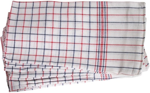 Theedoek Cleaninq nationale ruit 65x65cm