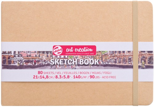 Schetsboek Talens Art Creation kraft 21x15cm 140gr 80vel
