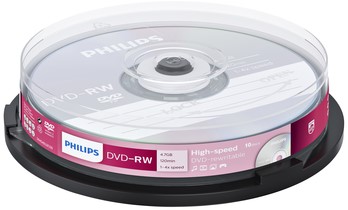 DVD-RW Philips 4.7GB 4x SP (10)