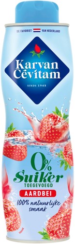 Siroop Karvan Cevitam aardbei 0% suiker 600ml