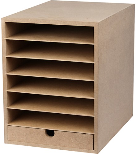 Papier opslag Creotime hxbxd 31.5x24.3x32cm MDF