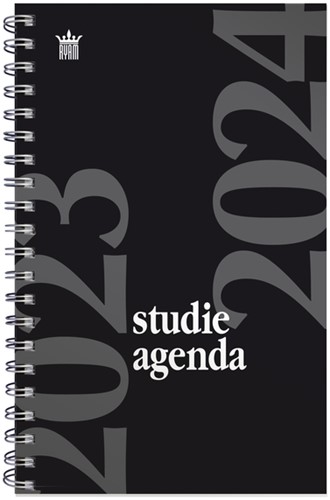 Schoolagenda 2023-2024 Ryam Studie 7dagen/2pagina's spiraal zwart