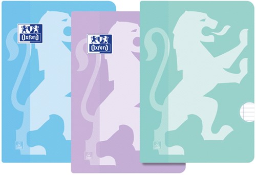 Schrift Oxford School A5 lijn 36vel pastel assorti
