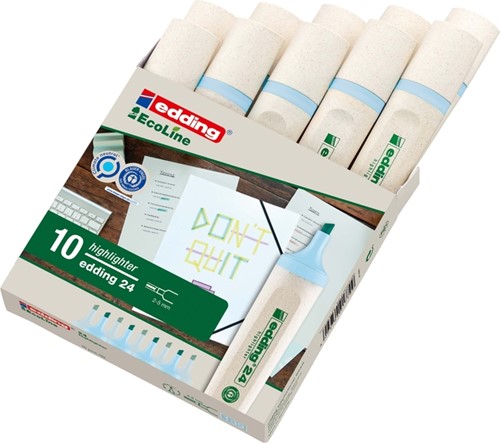 Markeerstift edding 24 EcoLine pastel blauw-3