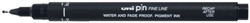 Fineliner Uni-ball Pin 1,2mm zwart