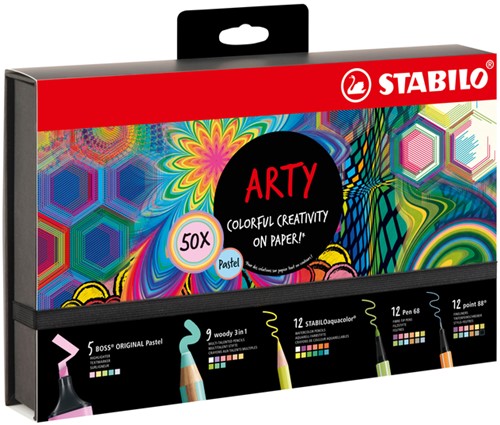 Creative set Stabilo 77/6 Arty colorful creative pastel mix
