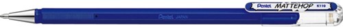 Gelschrijver Pentel Mattehop K110 blauw 0.5mm