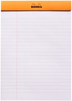 Schrijfblok Rhodia A5 lijn met kantlijn 80 vel 80gr oranje-2