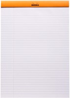Schrijfblok Rhodia A4 lijn met kantlijn 80 vel 80gr oranje-2
