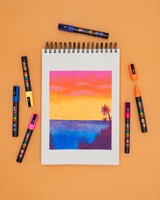 Paintmarker Uni POSCA PC17K extra breed rechthoek rood-3