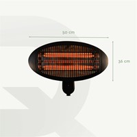 Terrasverwarmer BRASQ PHW100 hangend elektrisch-3