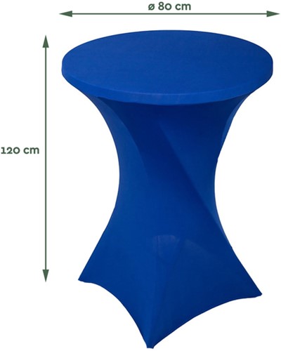 Tafelrok BRASQ voor statafel 80cm blauw-3