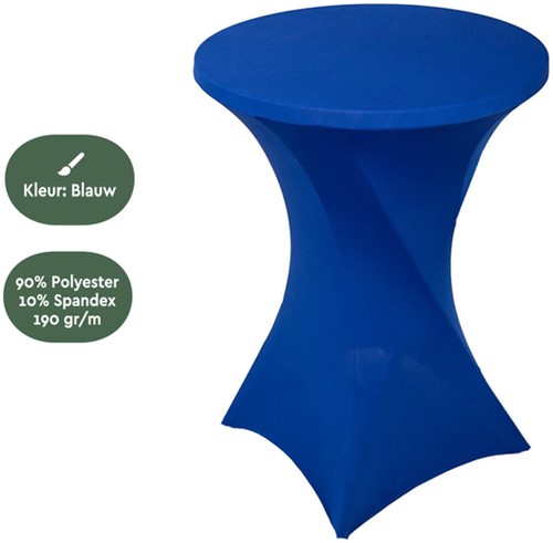 Tafelrok BRASQ voor statafel 80cm blauw-1